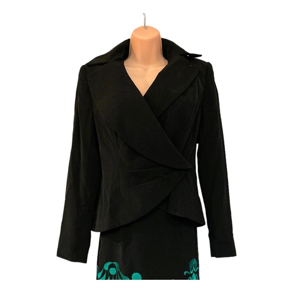 Ashro Business Formal Office Desk Dinner Cocktail Church Asymmetric Skirt Suit - Picture 7 of 15